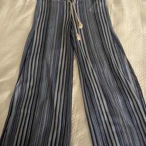 BECCA Navy and White Striped Knit Garment